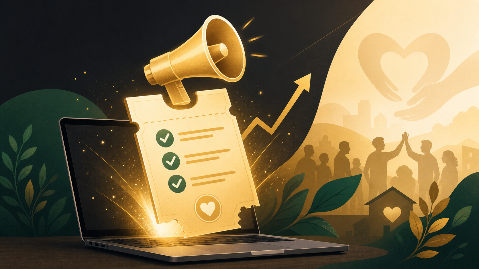Google Ad Grant application help guide illustration for nonprofits