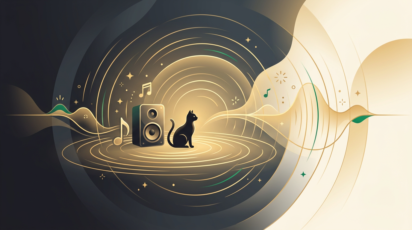 Sonic branding for small business illustration showing a custom sound identity for a local brand